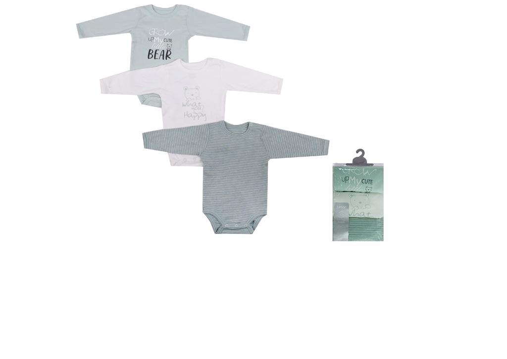 Bodysuit P/3 Long Sleeve grow bear