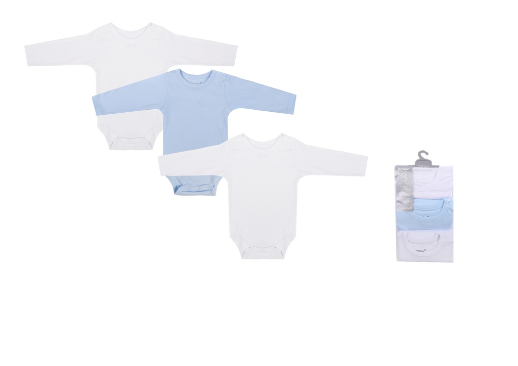 Bodysuit P/3 Long Sleeve solid boy