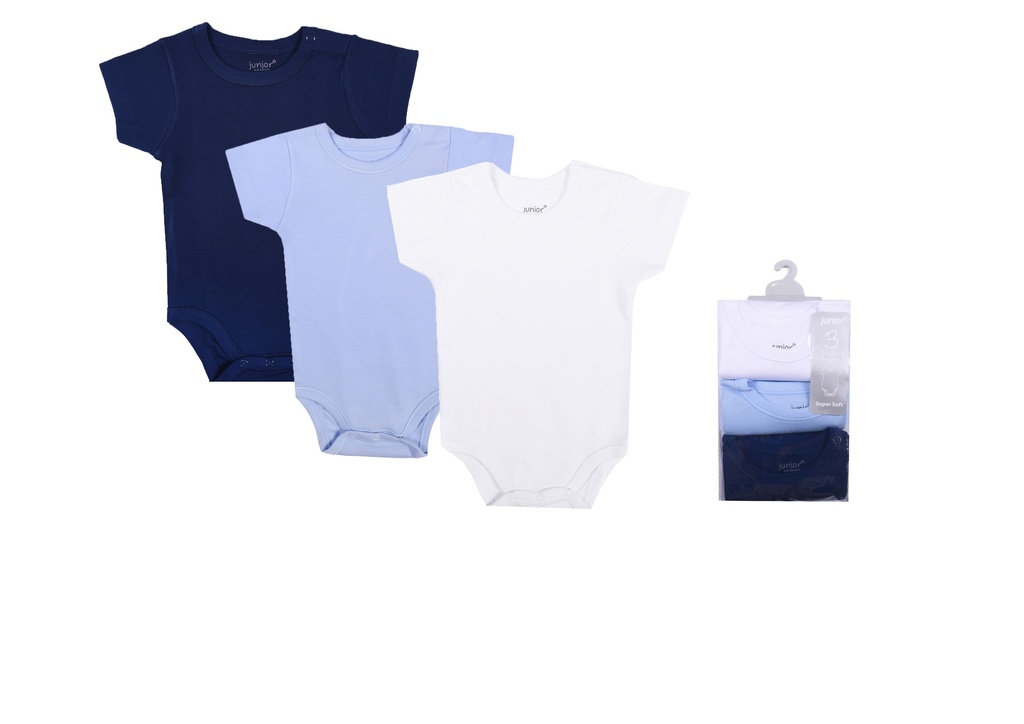 Bodysuit P/3 Short Sleeve solid boy