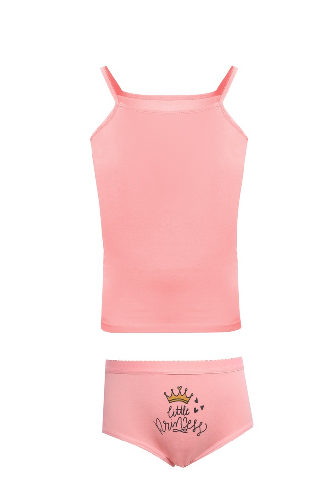 Girls'set " protal top+ panty" Rose