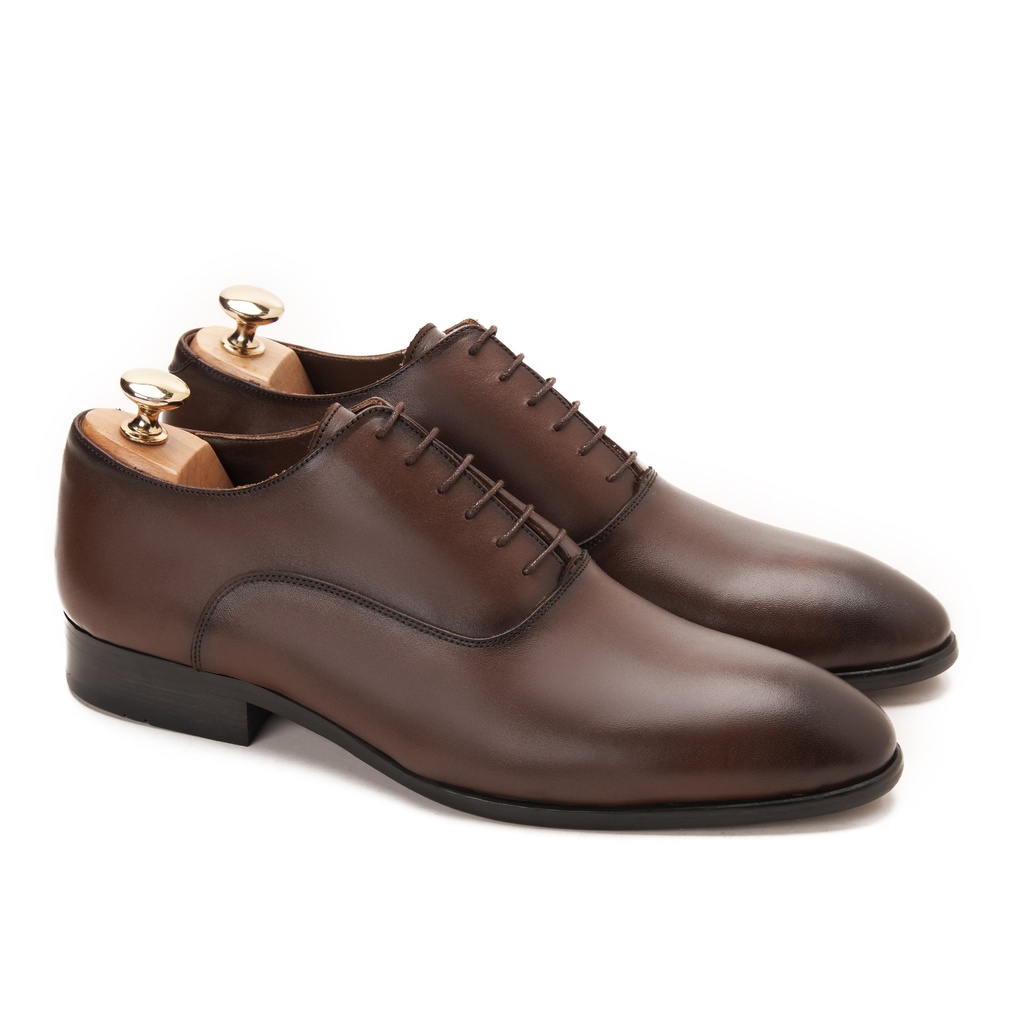 Classic York Plain Toe Oxford Dark Genuine Brown