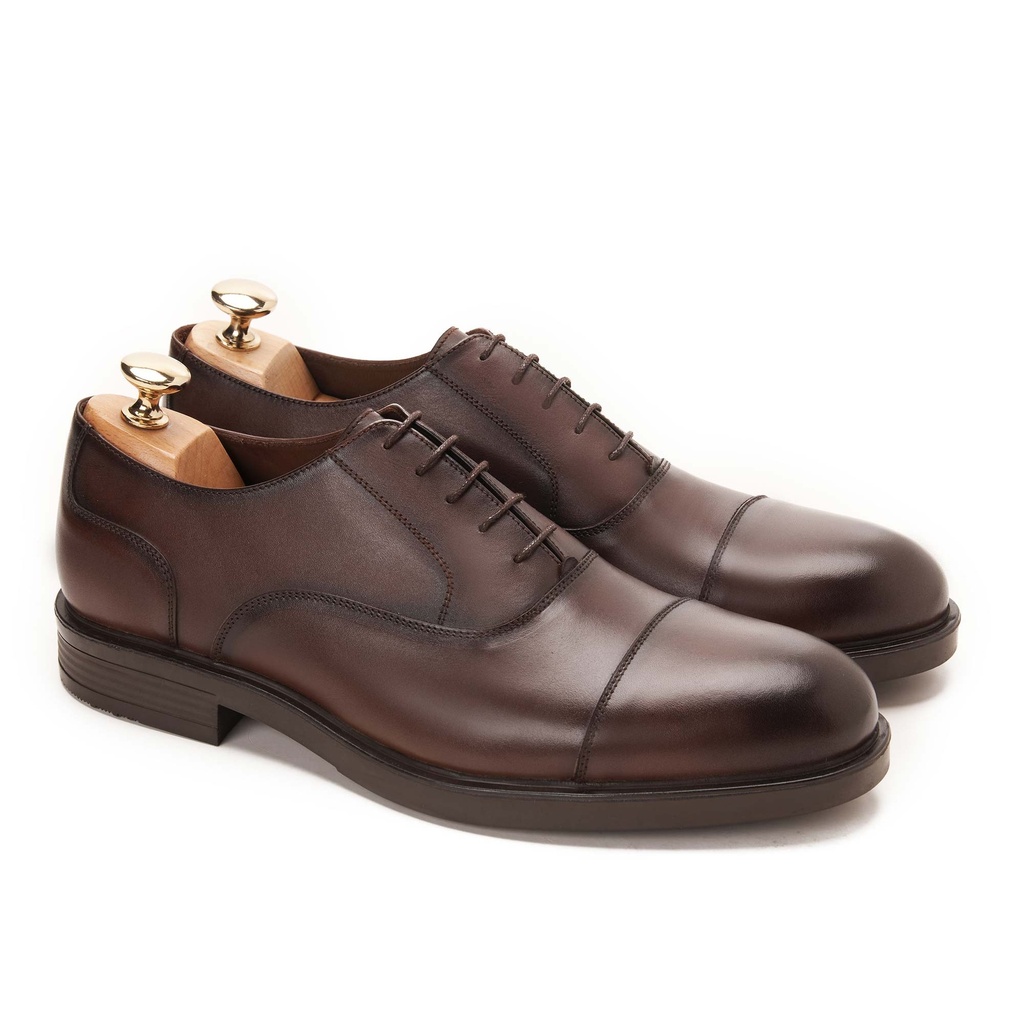 Seville Oxford Cap Genuine Dark Brown