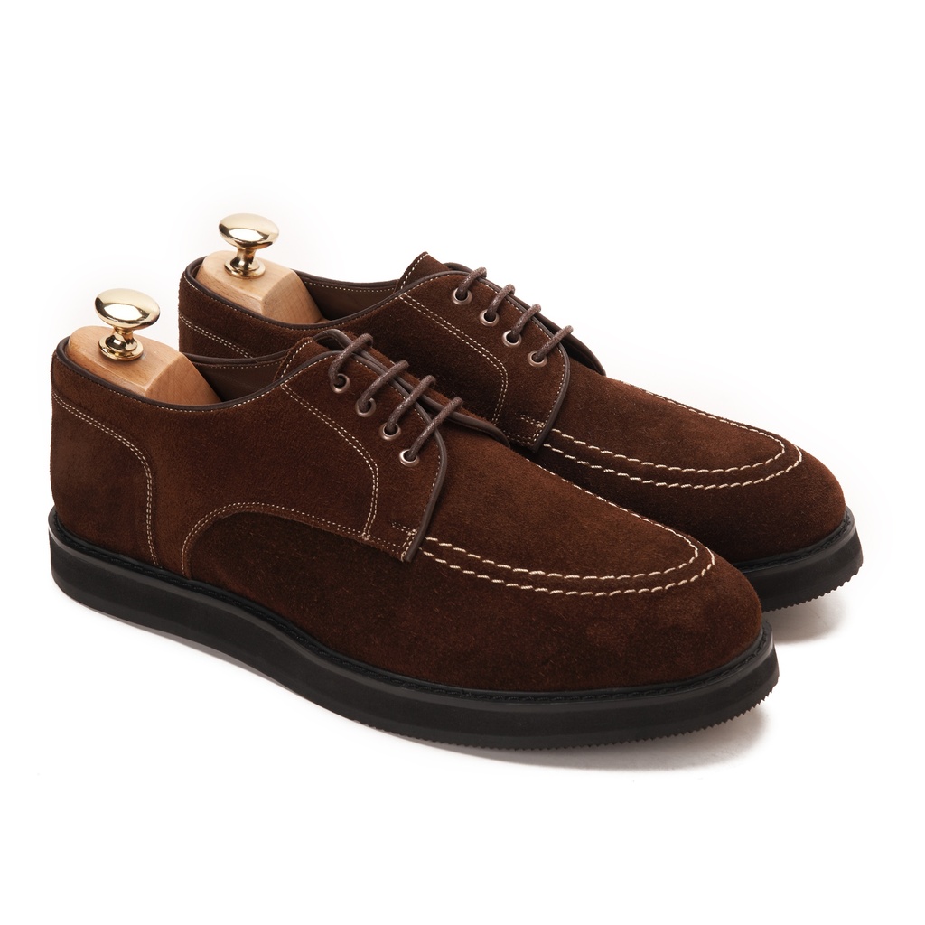 Smart Derby Walk Suede Bordeaux