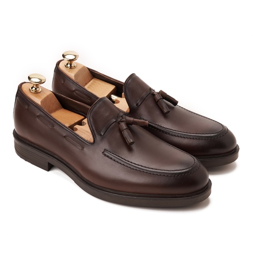 Tassels Loafer Dark Genuine Brown