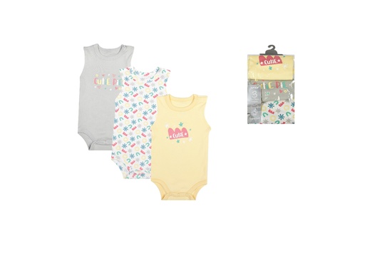 [7213-04] Bodysuit P/3 Sleeveless cutie pie