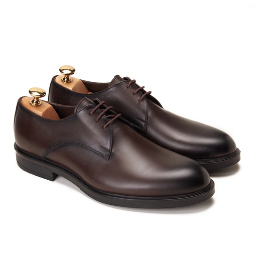 [DP1-12-Genuine Brown] Tilden Plain Derby Genuine Brown